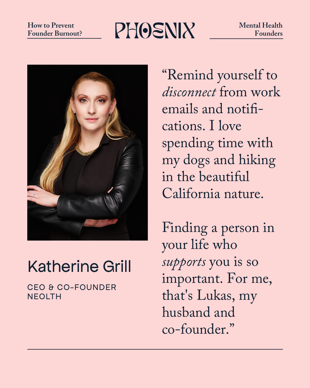 Katherine Grill founder burnout