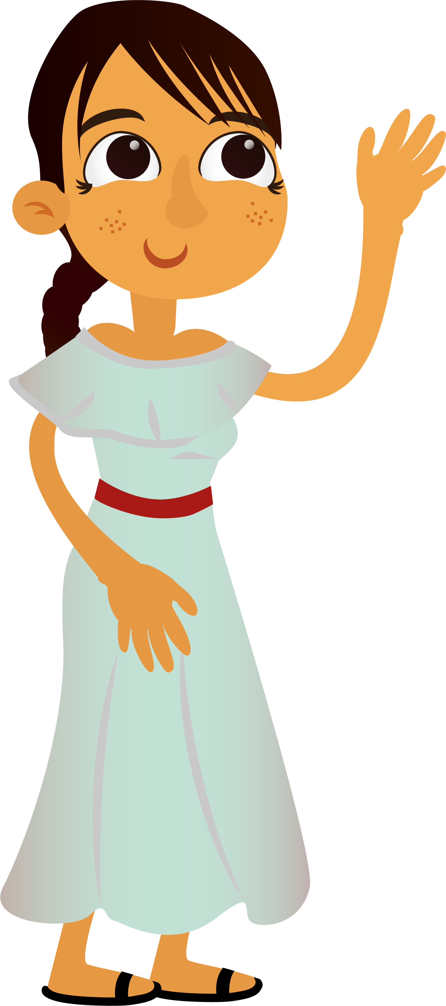 Xinca woman saying hi