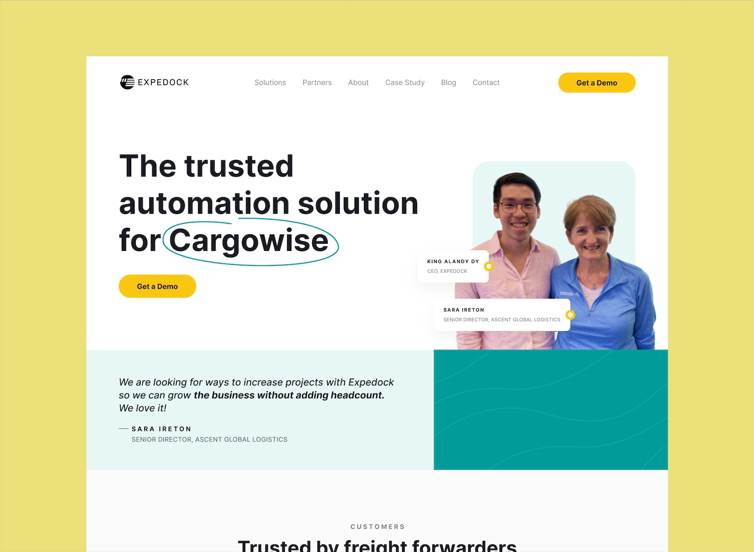 Webflow development project - Expedock
