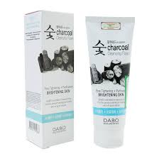 Sữa rửa mặt than hoạt tính sạch da trị mụn trị nhờn Dabo Charcoal Hàn Quốc