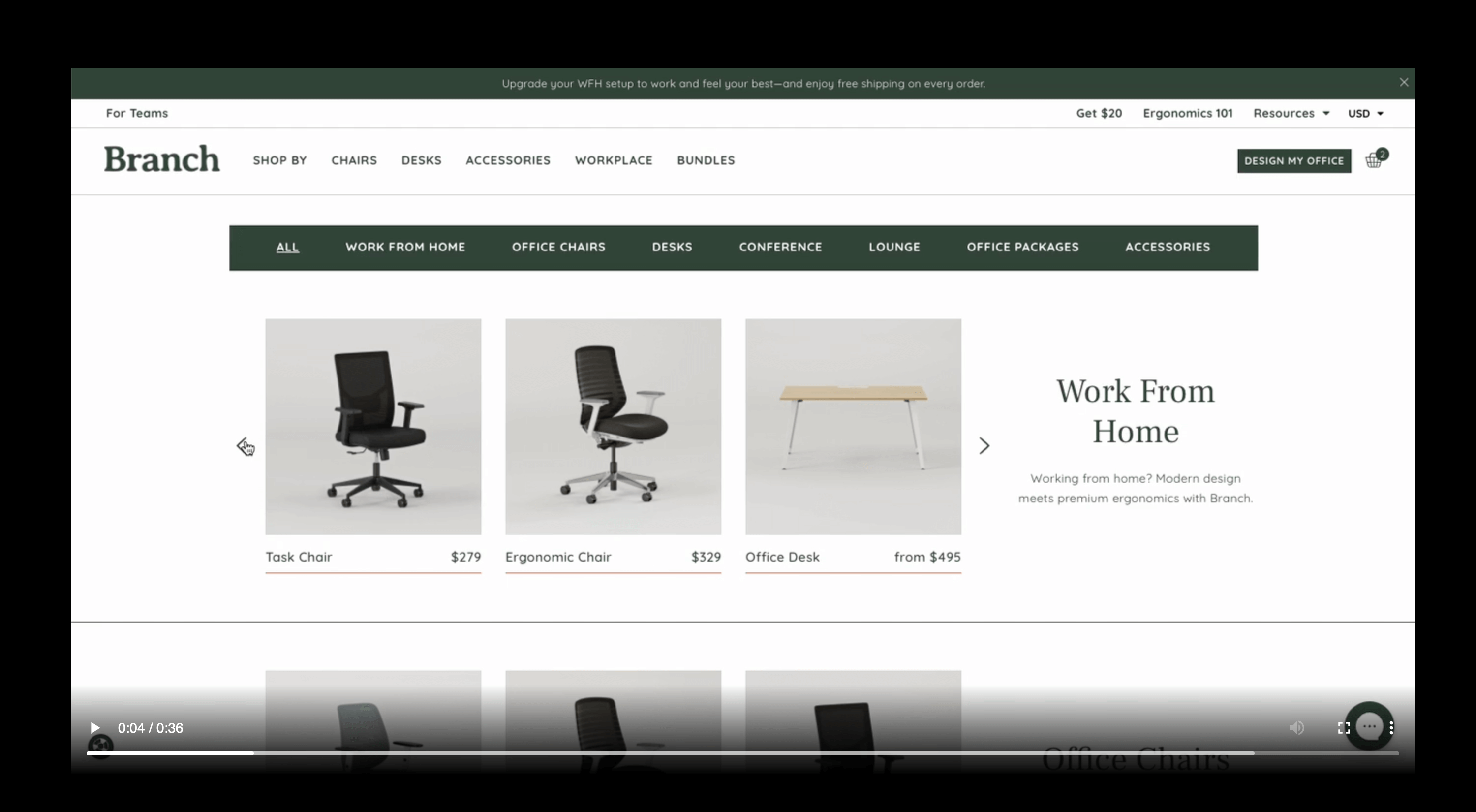 One of 100s of Shopify examples: Branch Collection