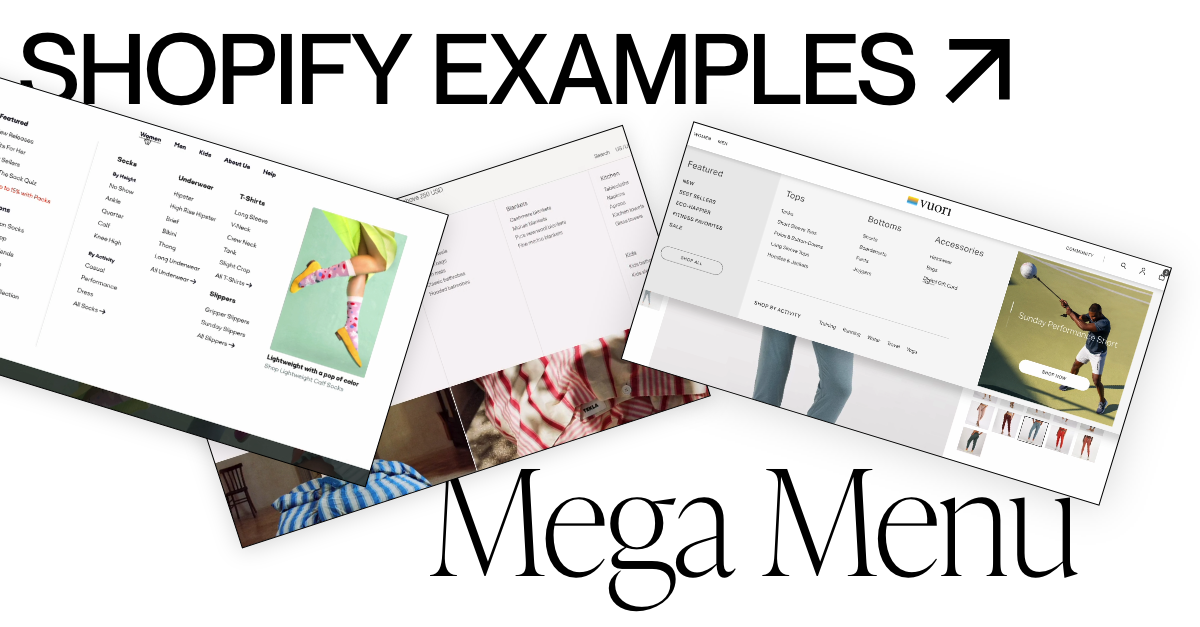 Recently updated: The best Shopify Mega Menu examples to give you ...