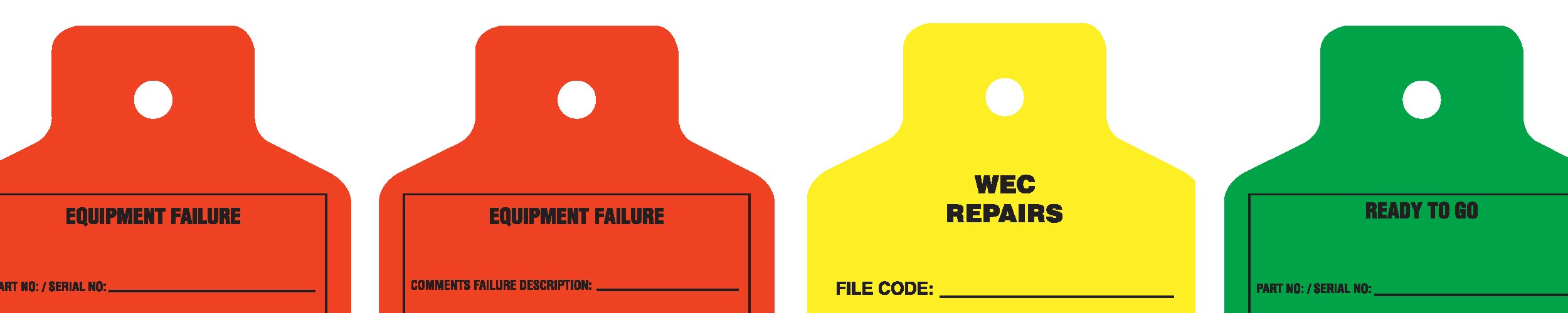Colour Coded / Inspection tags & stickers Dena Screenprint Aberdeen