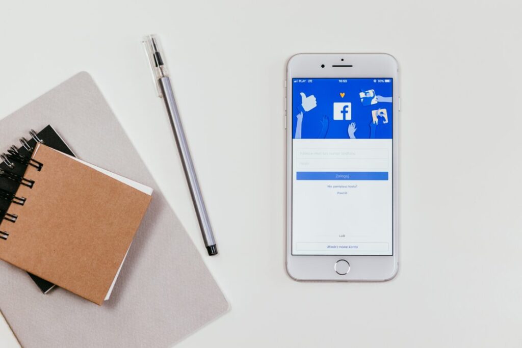 Notitieboek en facebook applicatie