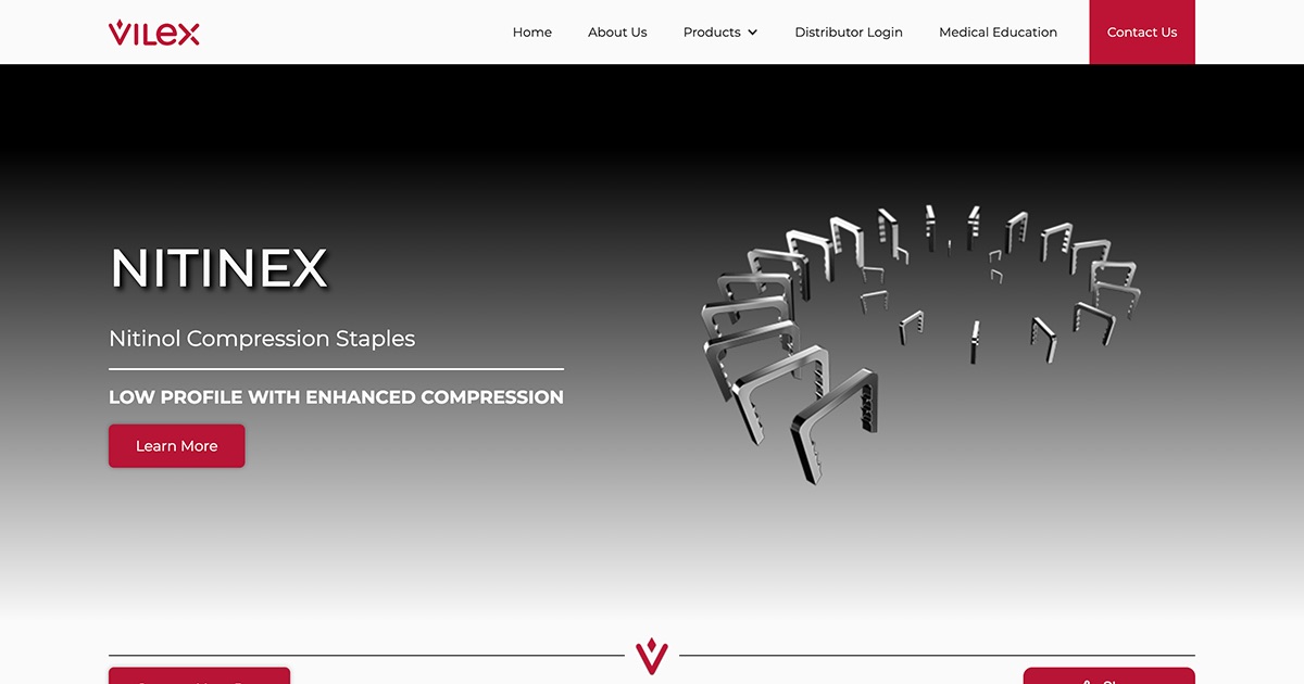 NITINEX Nitinol Compression Staples