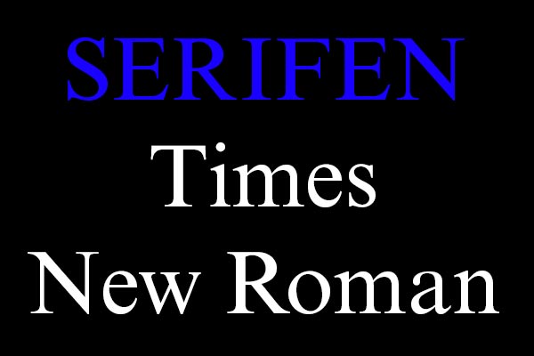 Serifenschrift