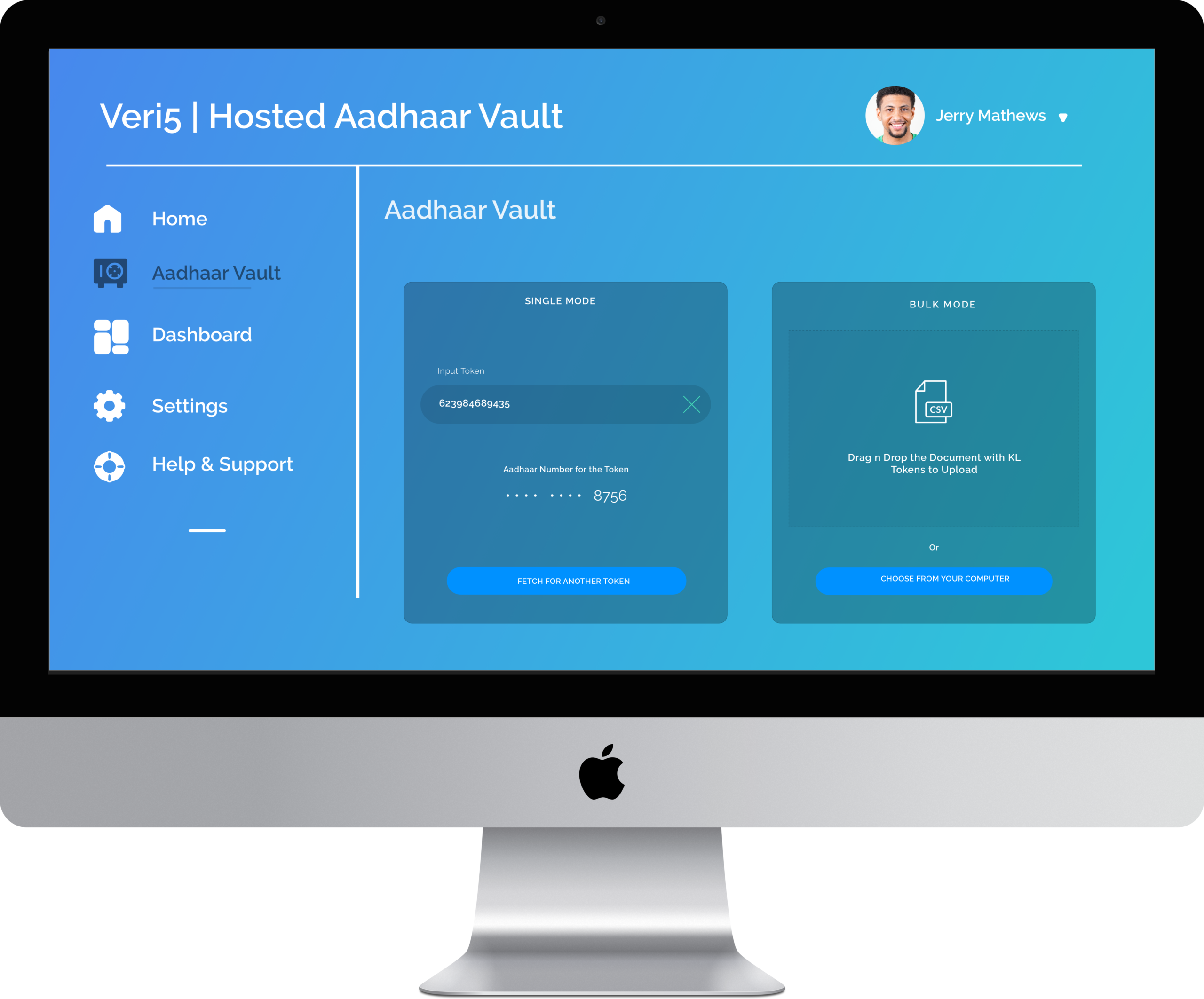 Veri5Digital Aadhaar data vault