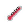 A thermometer icon