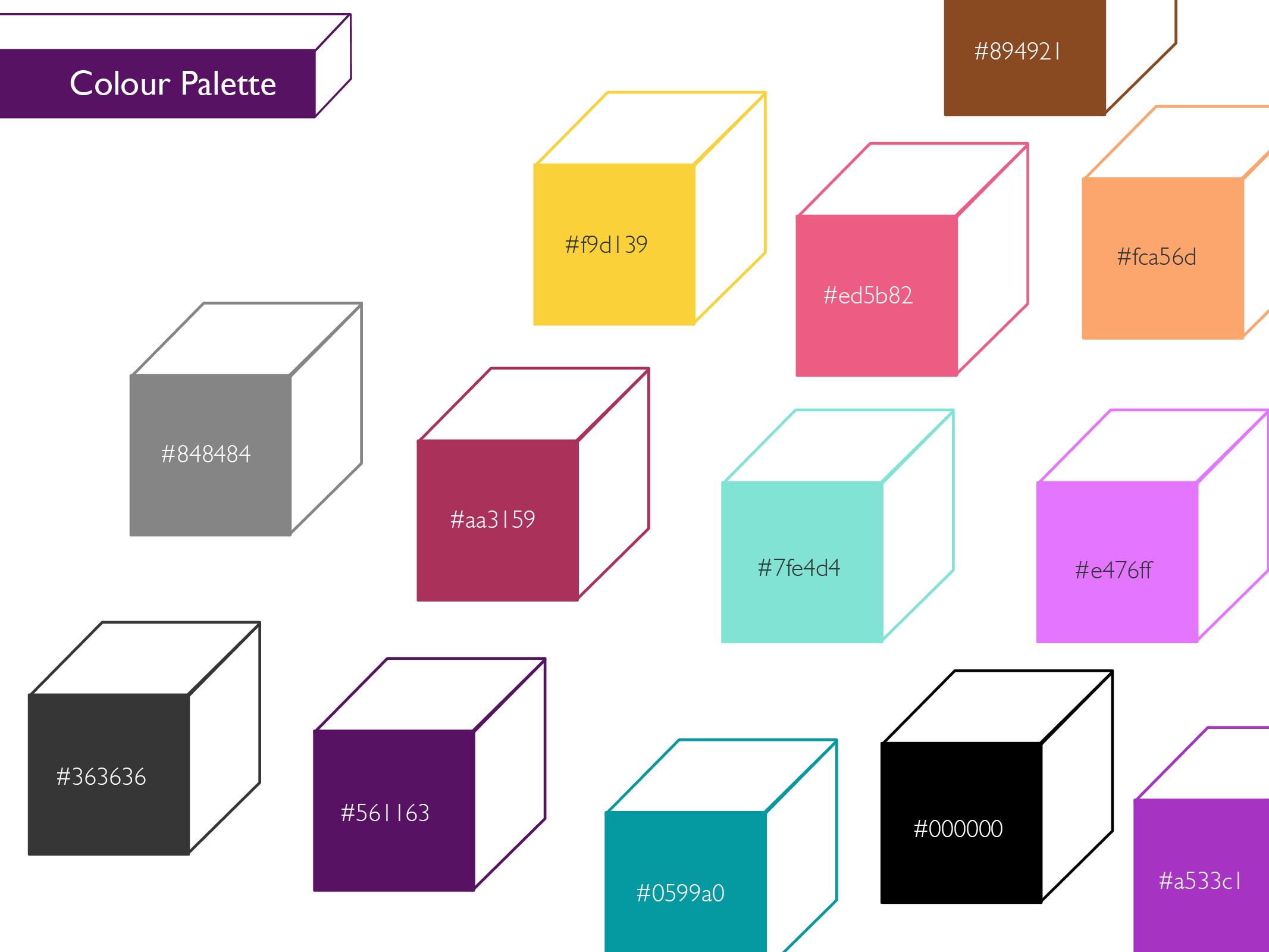 funky colour pallet for quirky guest house