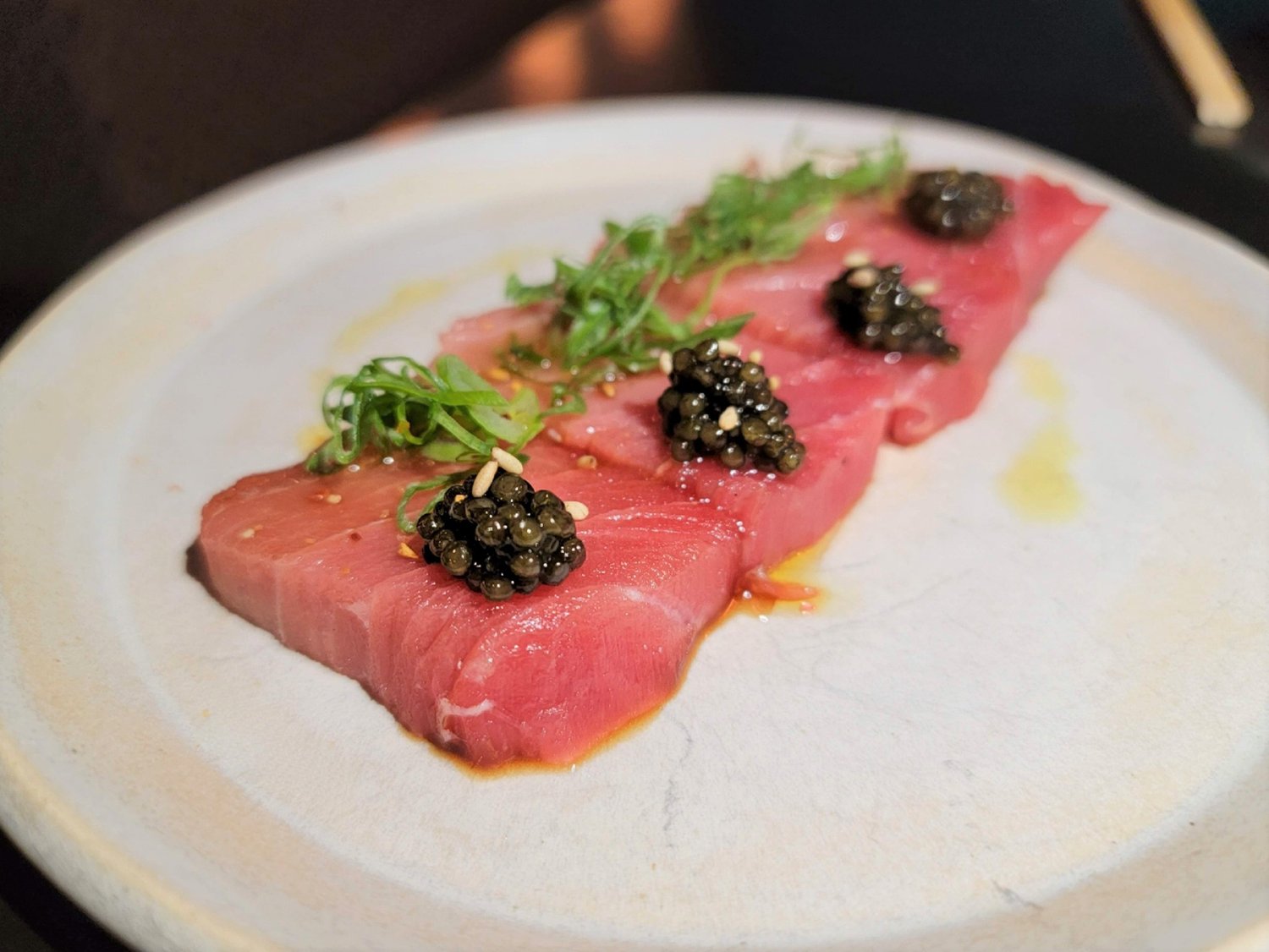 Wild bluefin tuna with WorldClass Polanco caviar at Pa La in Downtown Phoenix