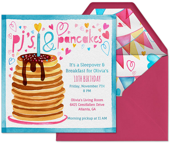Evite Slumber Party Invitation