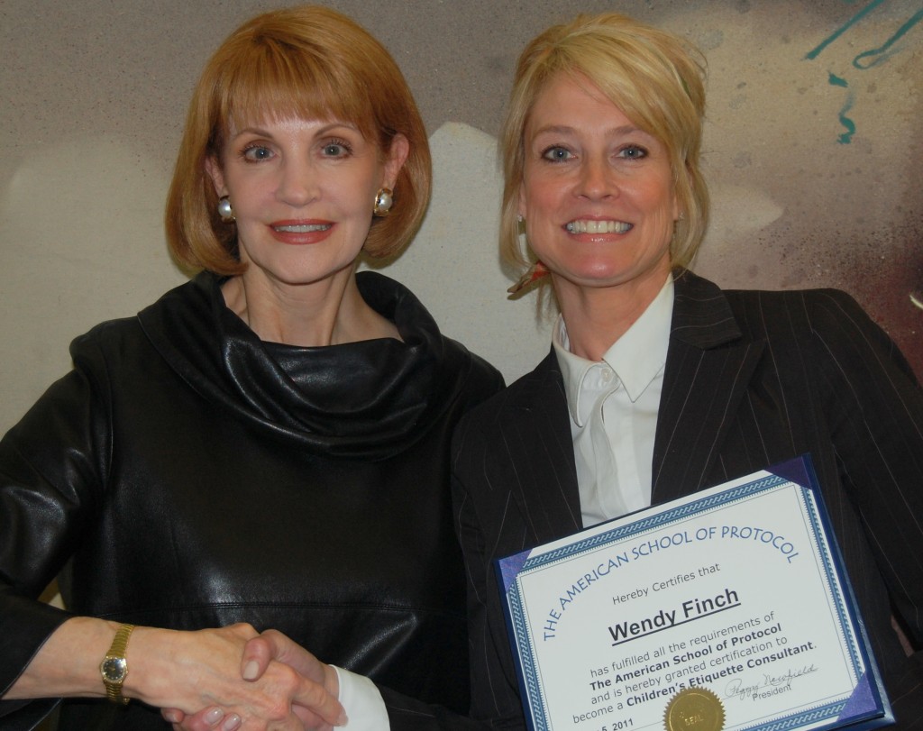 "Graduate Wendy Finch with Peggy Newfield"