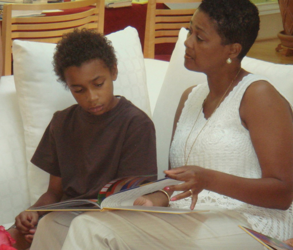 "Tina Hayes with Student"
