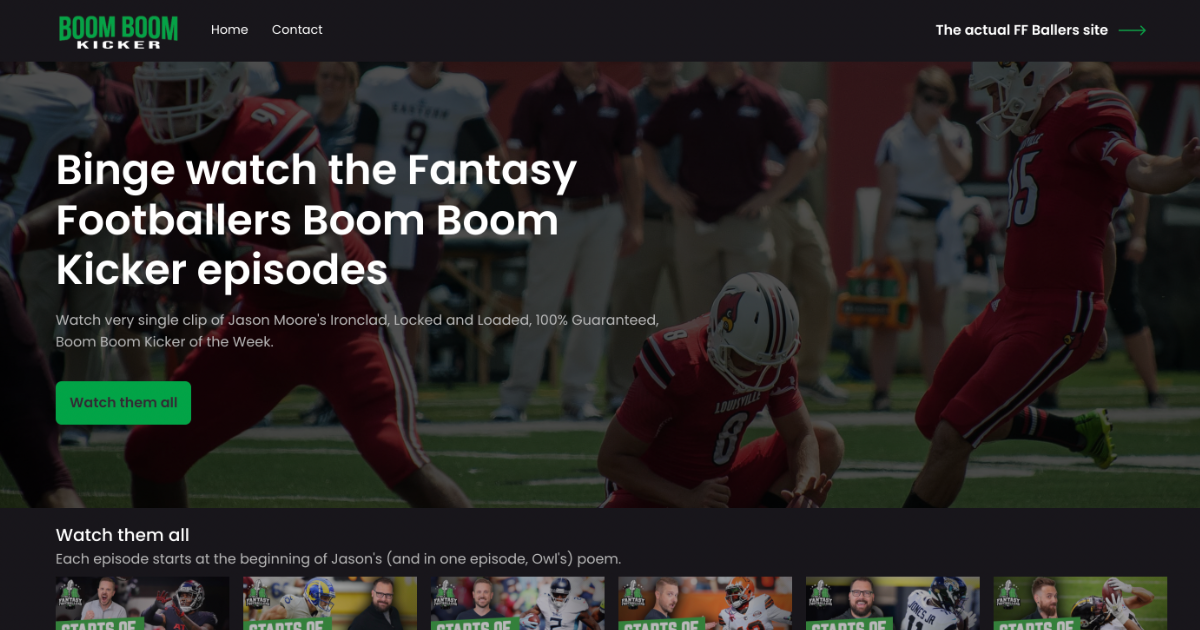 Boom Boom Kicker Home