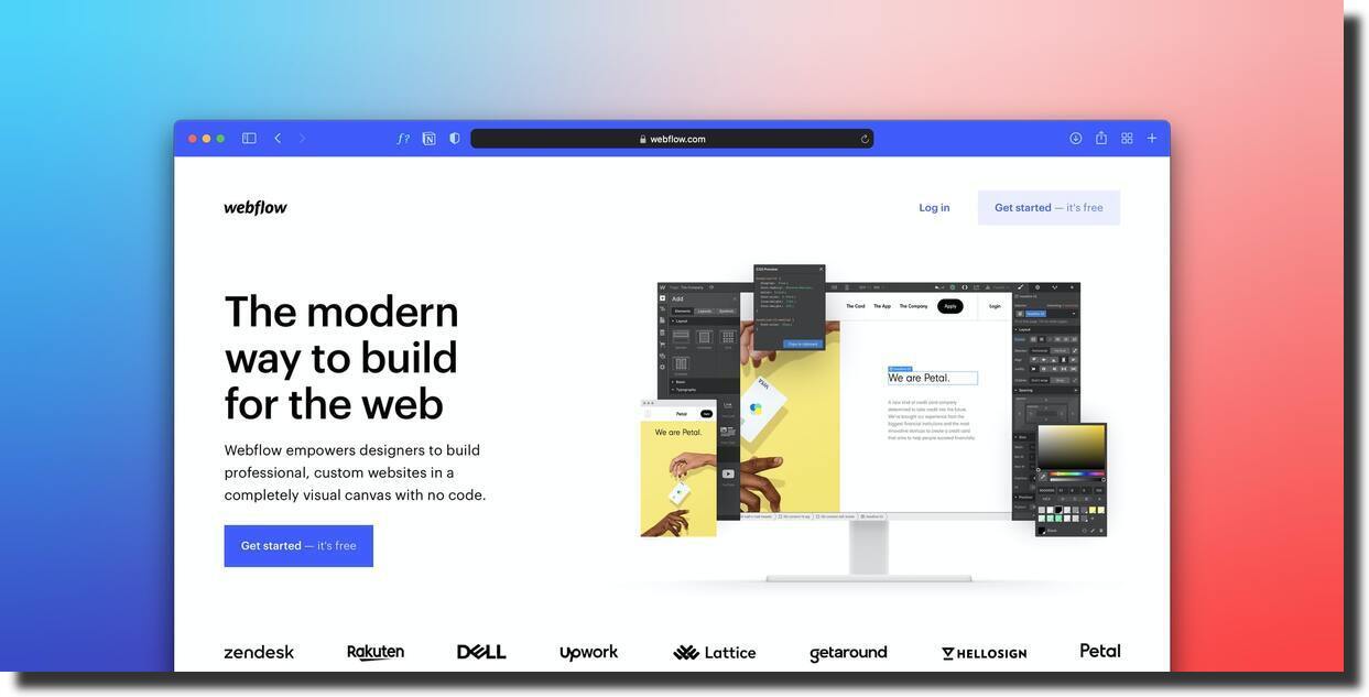 webflow website