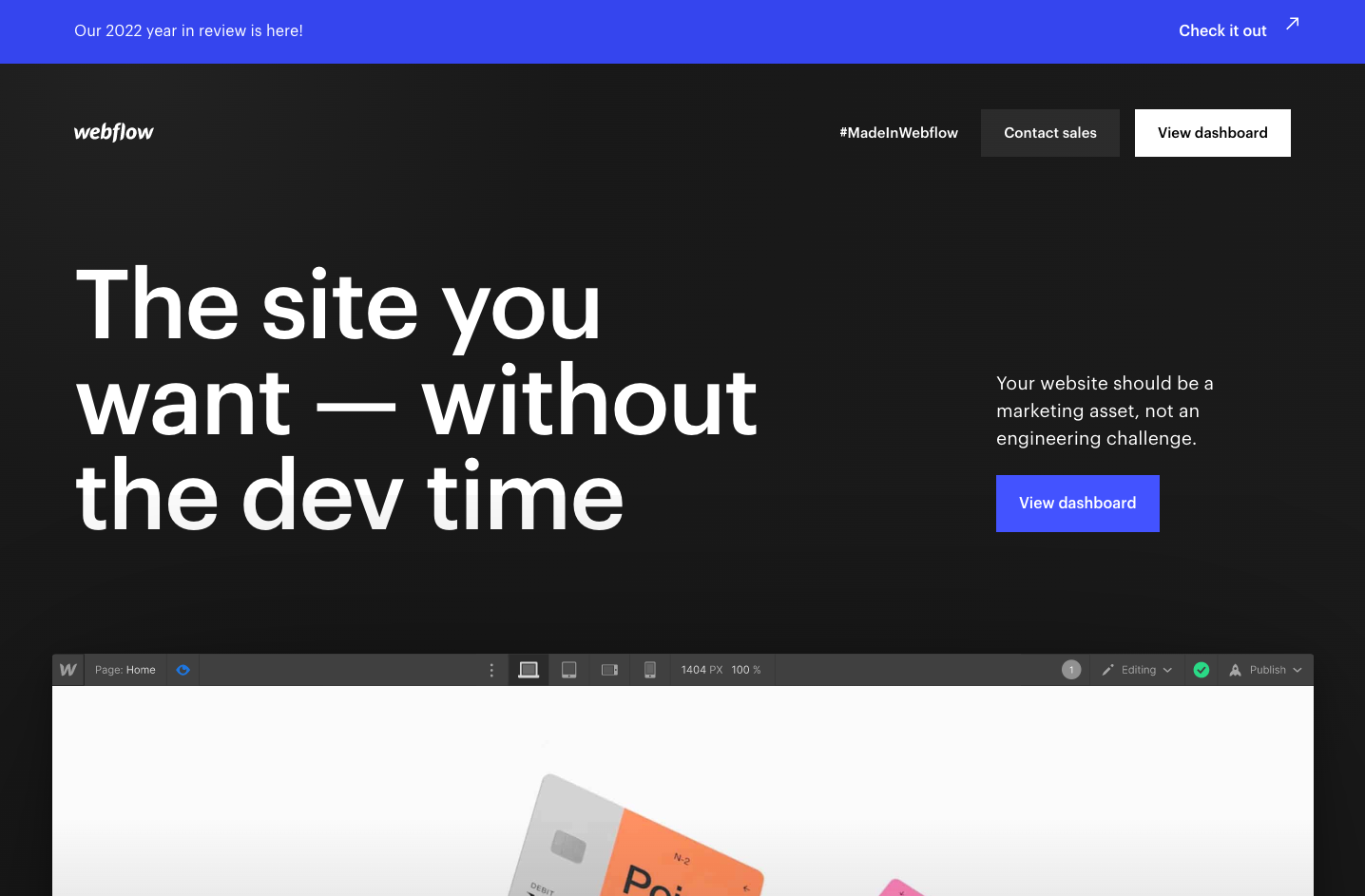 homepage-of-Webflow