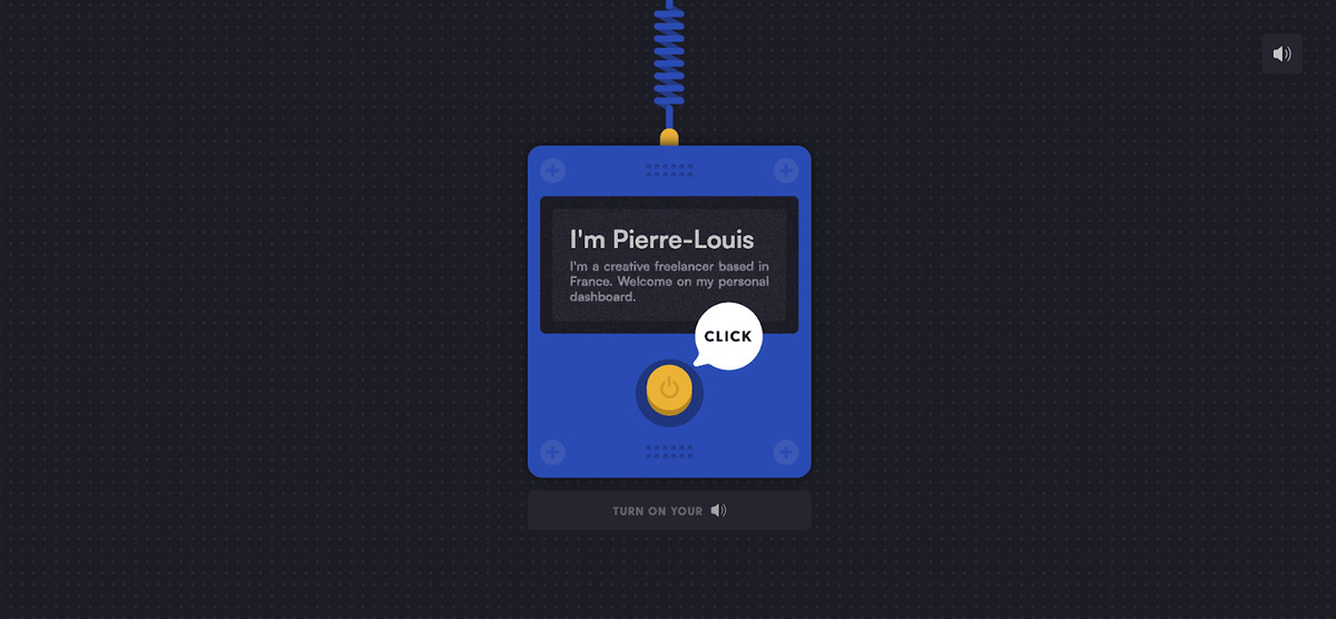 Pierre-Louis Labonne's website interface