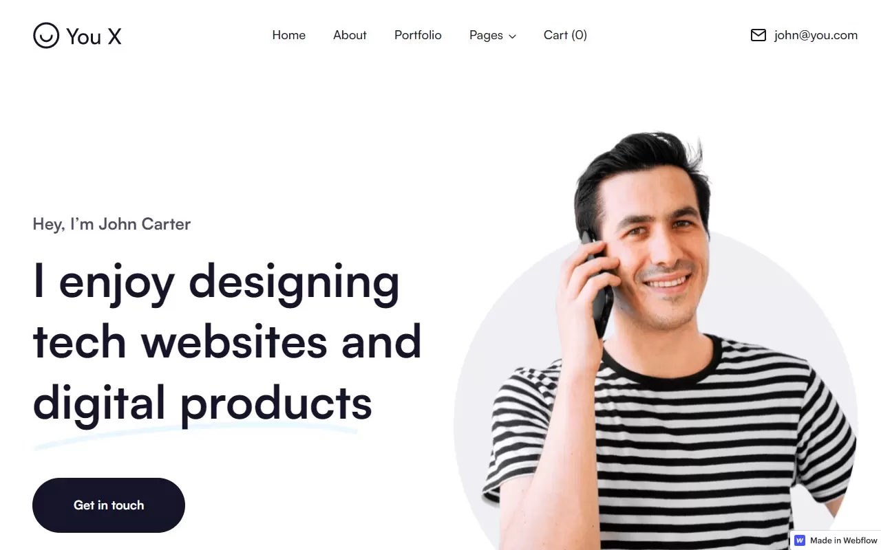You X Website Interface
