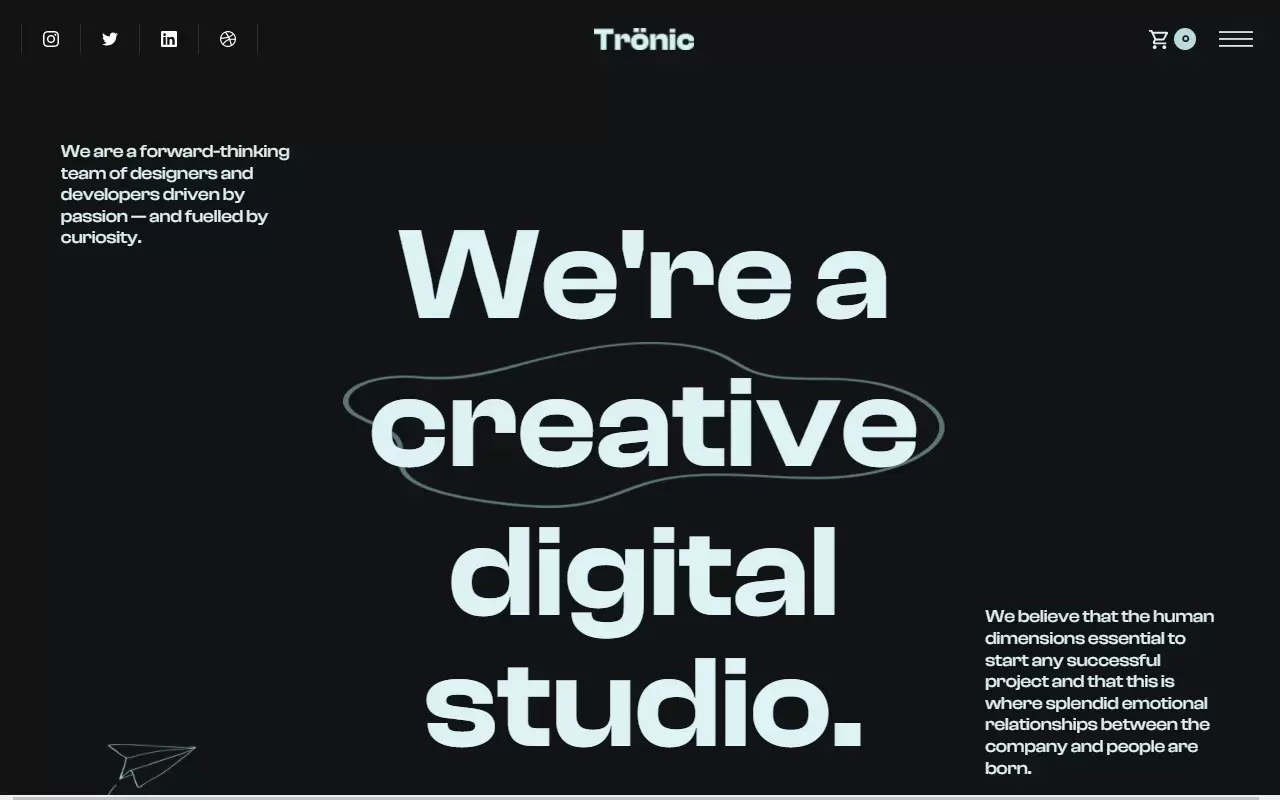 Trönic Website Interface