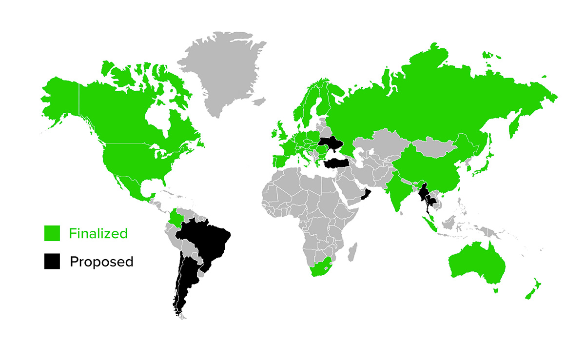 world map