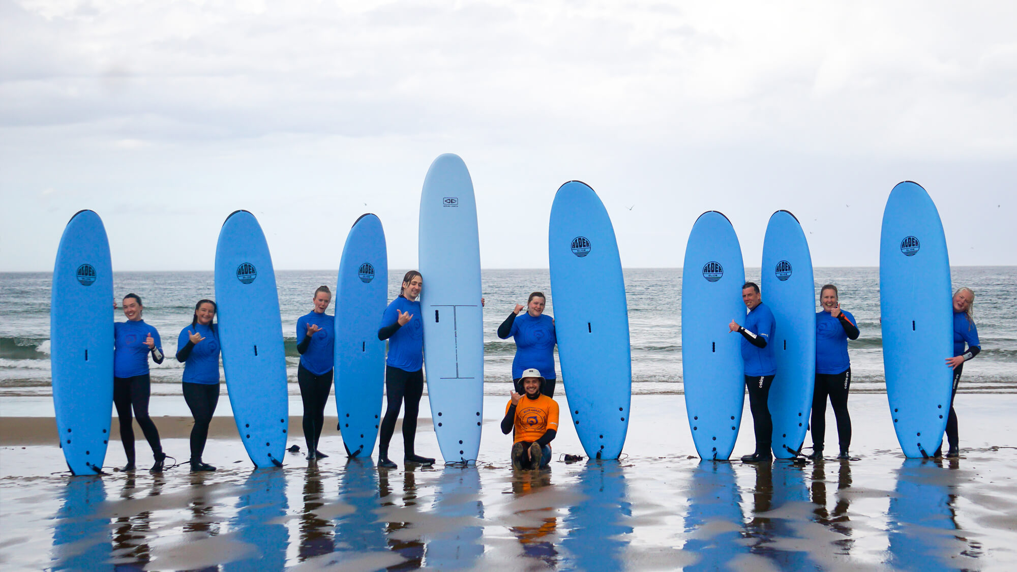 Learn to surf in Cullen Scotland Blue Coast Surf School