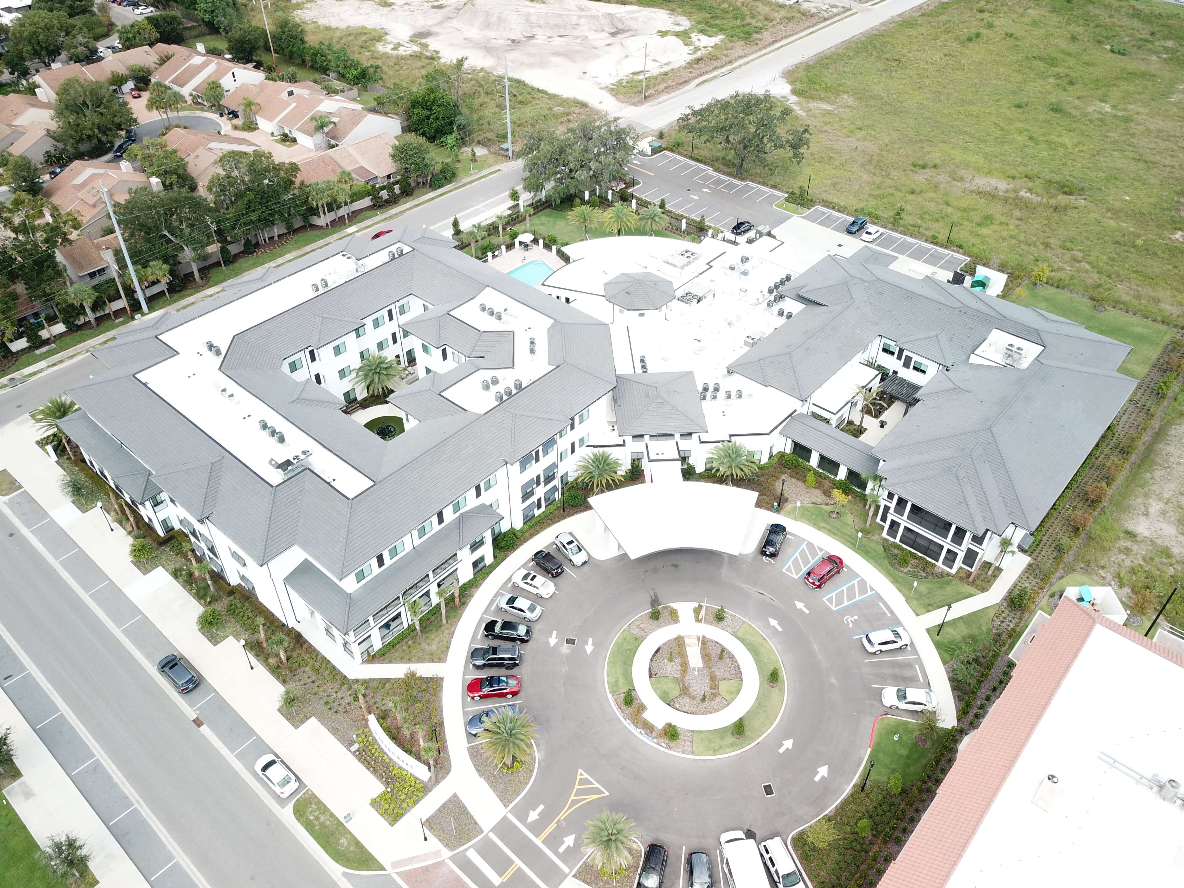 aerial view of project