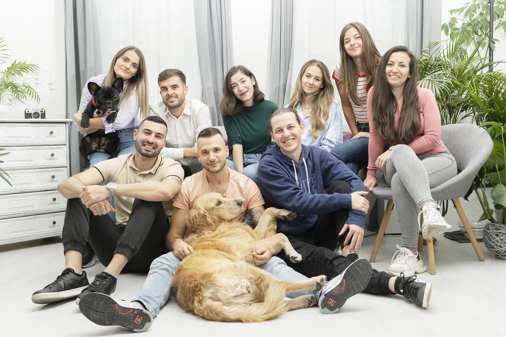 Team photo of all