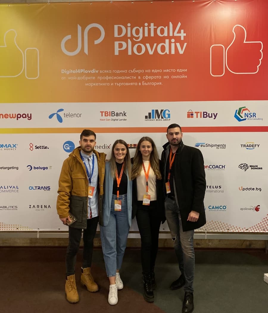 Marketing part of the team at Digital4Plovdiv event