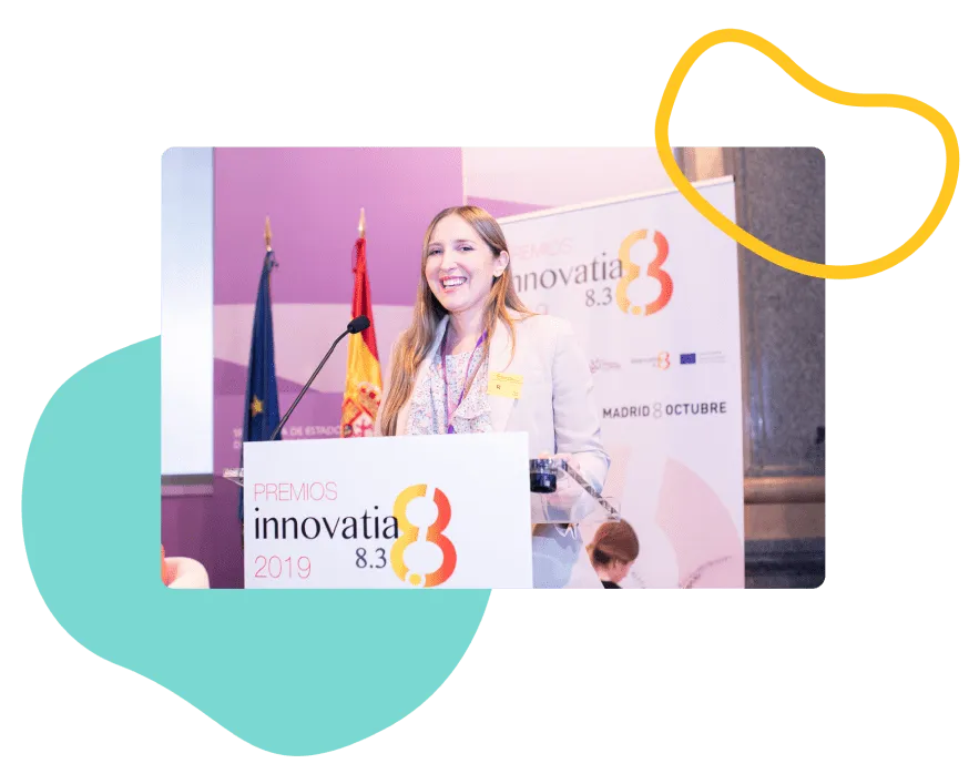 Pilar Prados, CEO de Bounsel, en los Premios Innovatia 2019
