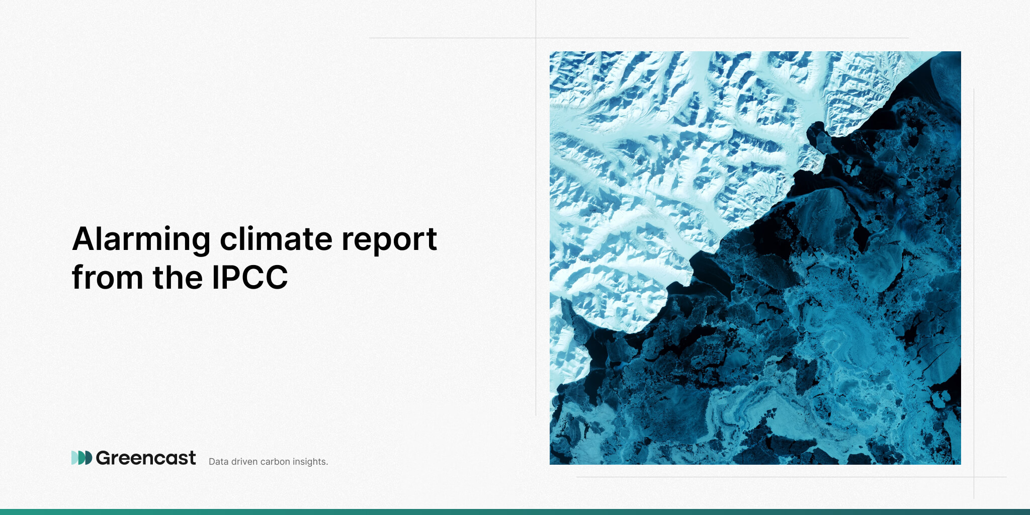 Alarming climate report from the IPCC