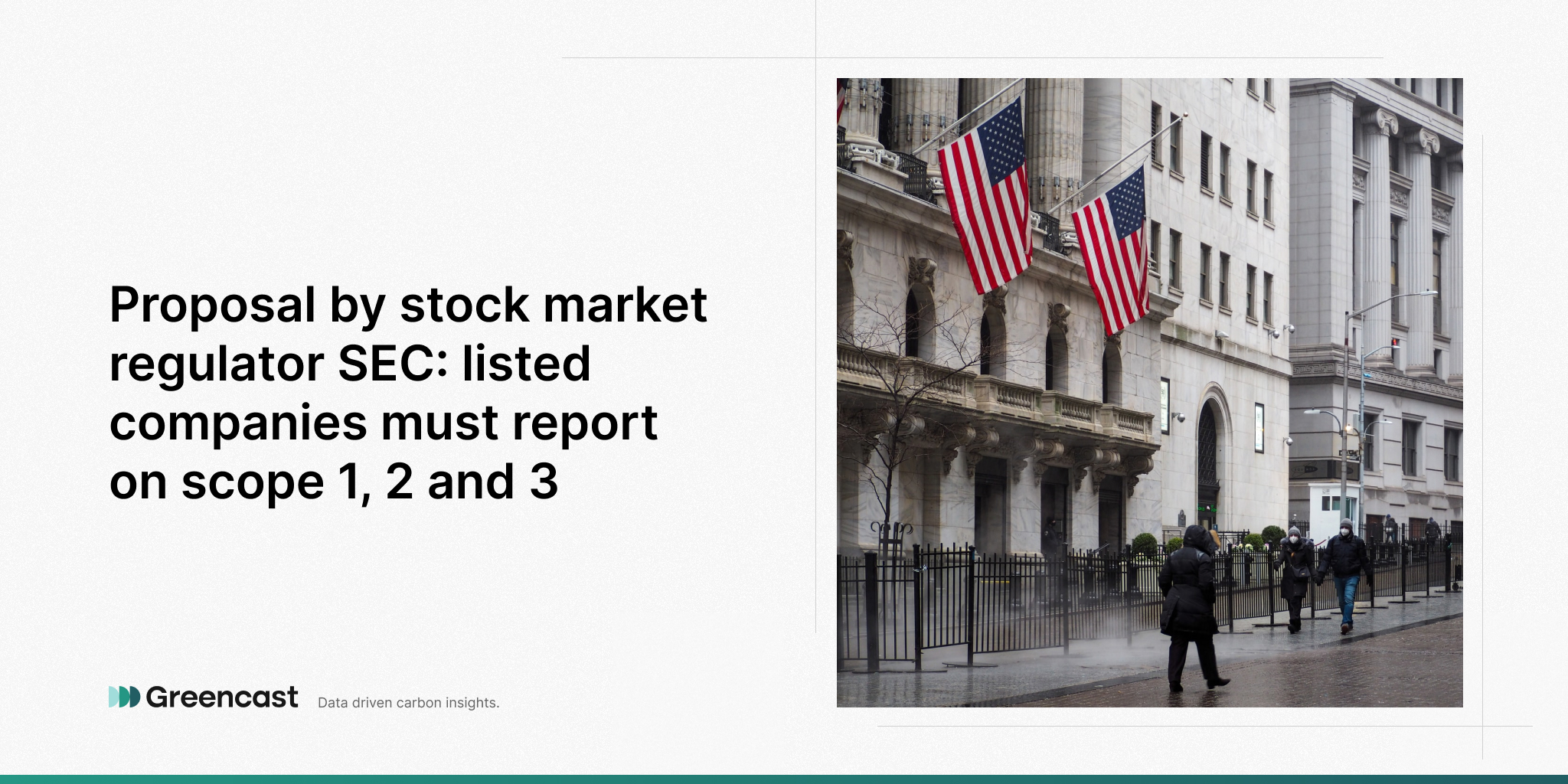 Proposal by stock market regulator SEC: listed companies must report on scope 1, 2 and 3