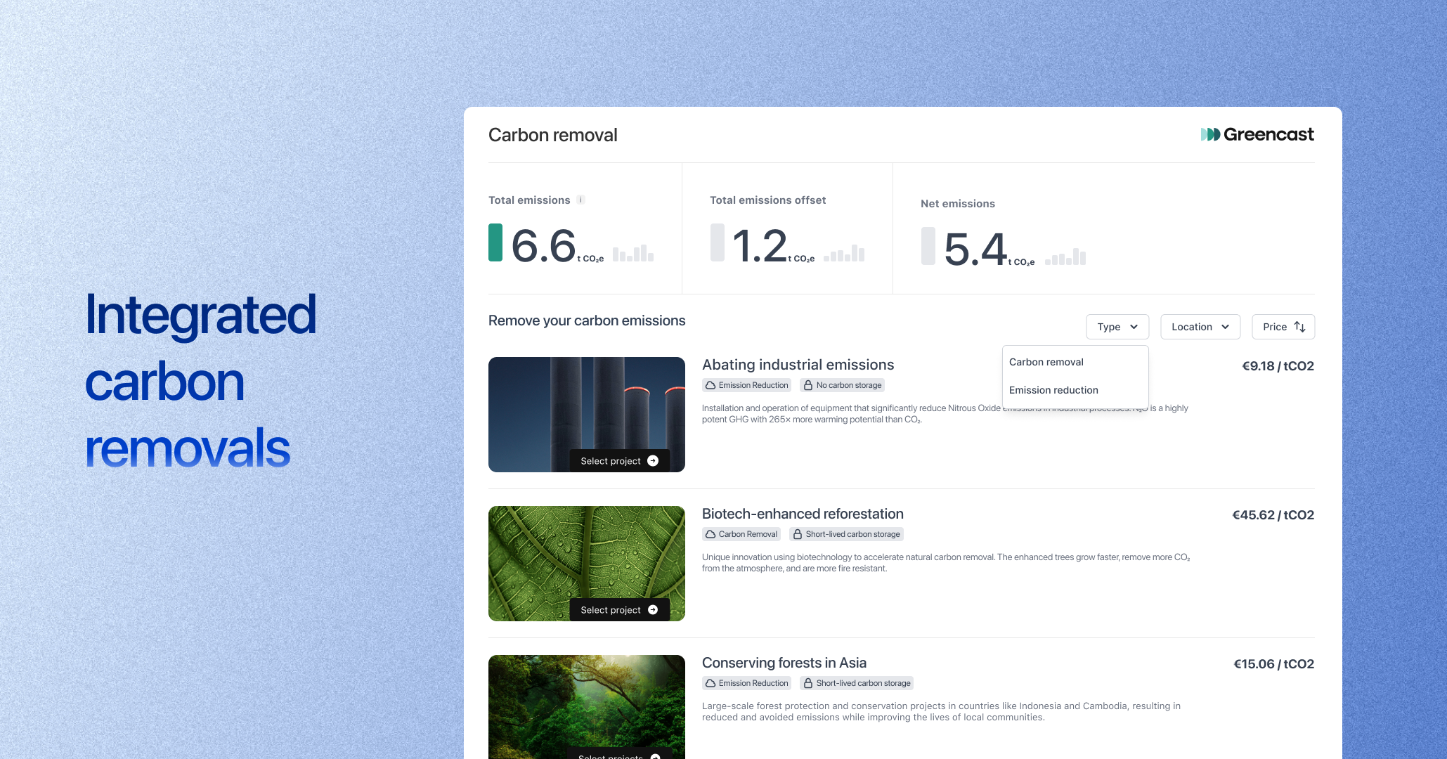 Announcing Greencast x Lune – integrated carbon removals at scale