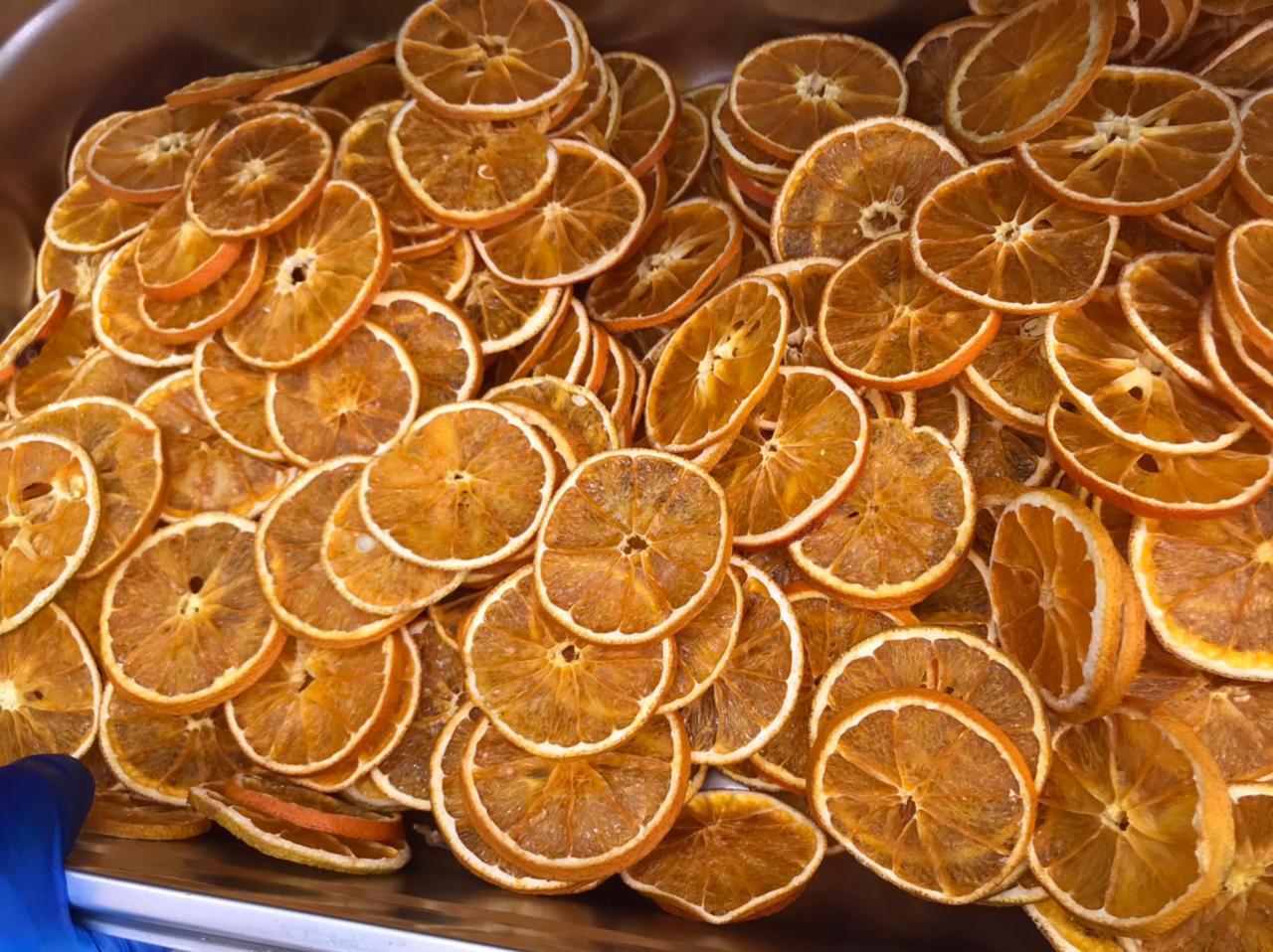 Lebanese Oranges that have been Dehydrated with a Benchfoods Commercial Dehydrator