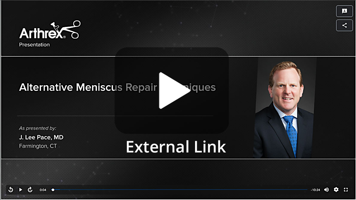 YouTube Video - Traditional Meniscus Repair Techniques