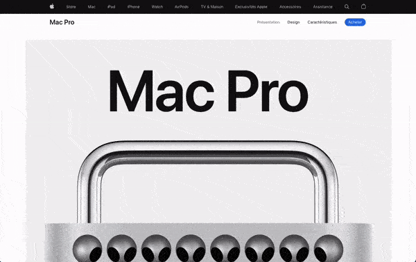 Page produit du Mac Pro - Apple