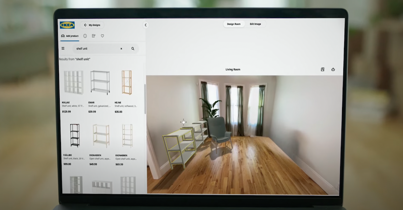 Interface de IKEA Kreativ