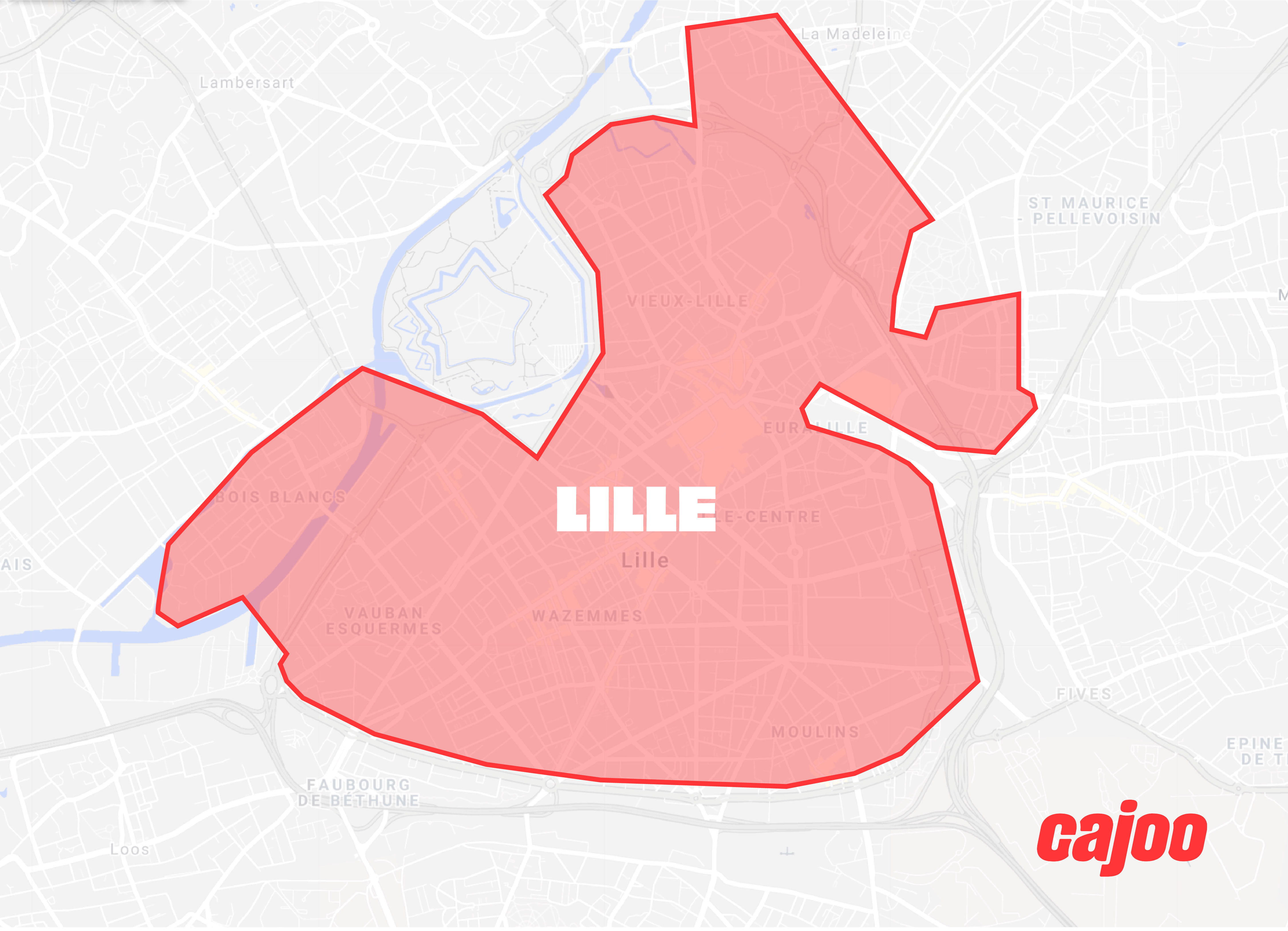 Carte de Lille