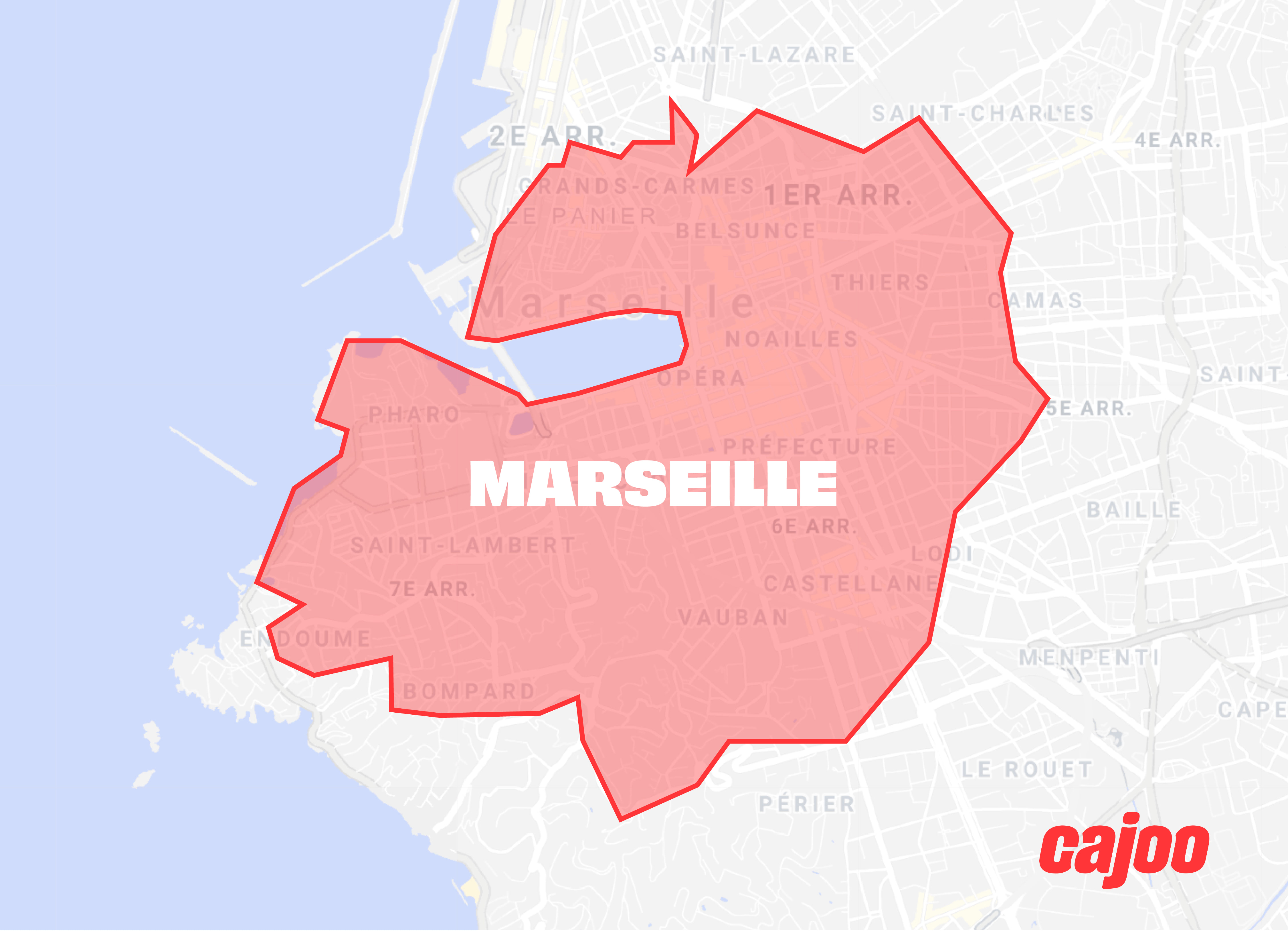 Carte de Marseille