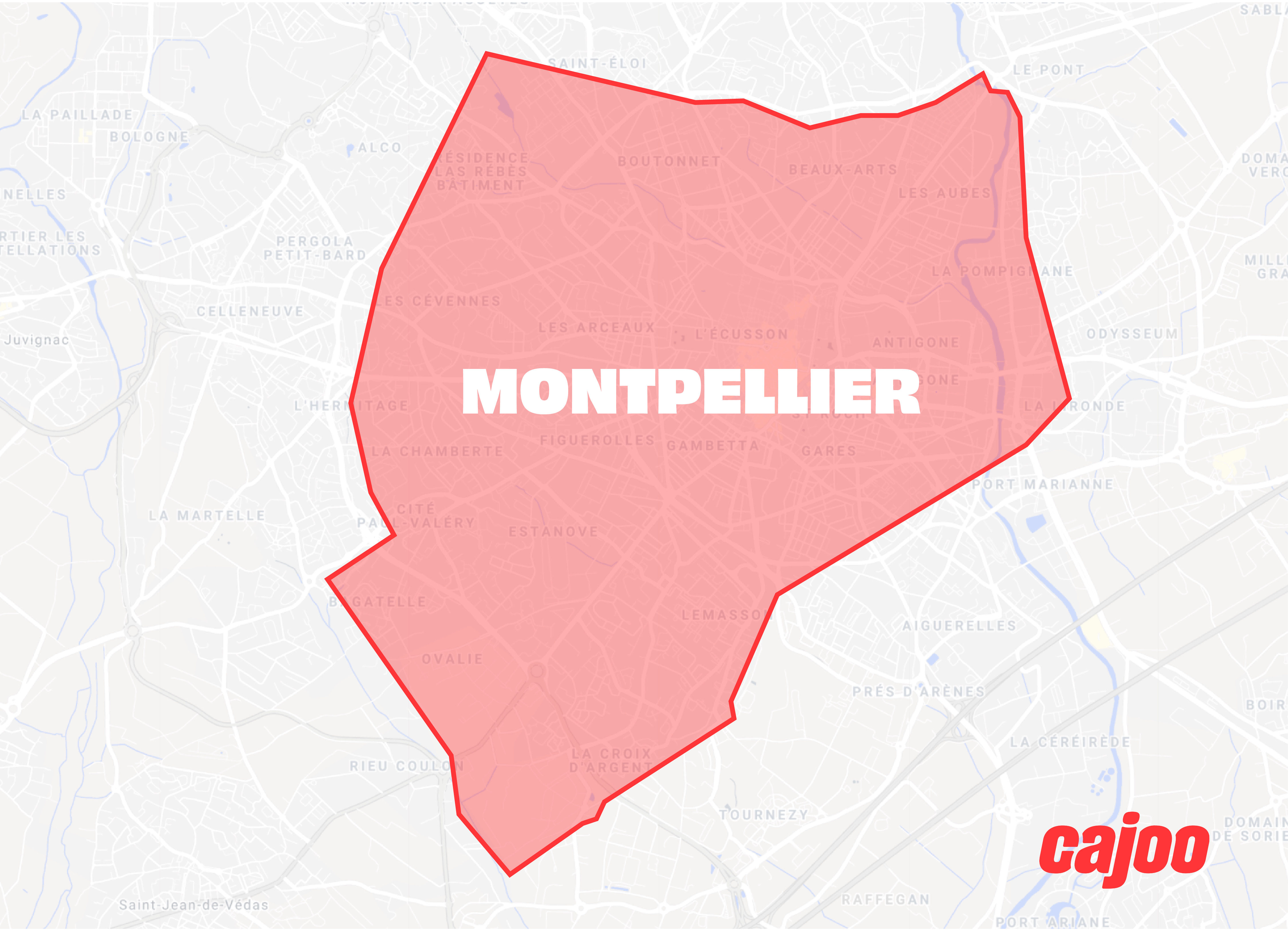 Carte de Montpellier