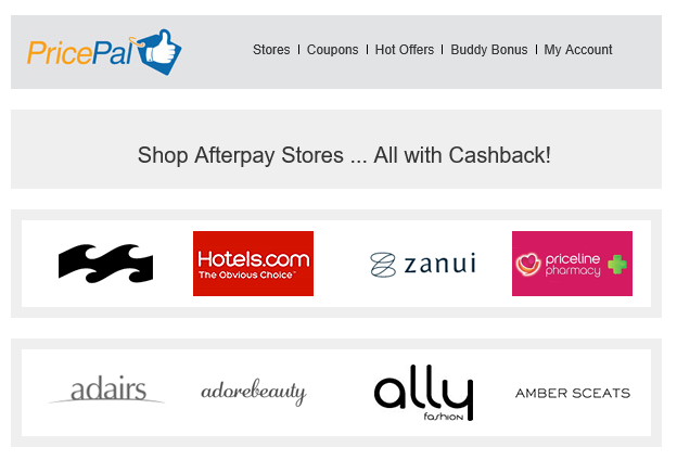 Cashback site co-promotes Afterpay's partners to drive sales