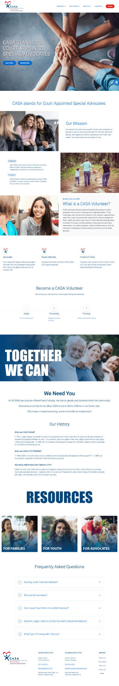Casa website preview