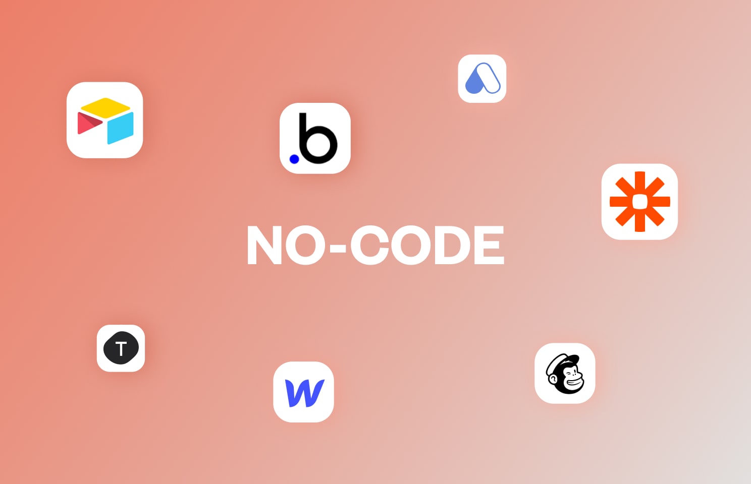 Example of no-code tools like Bubble, Airtable,..