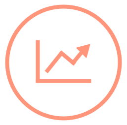 Chart going up icon