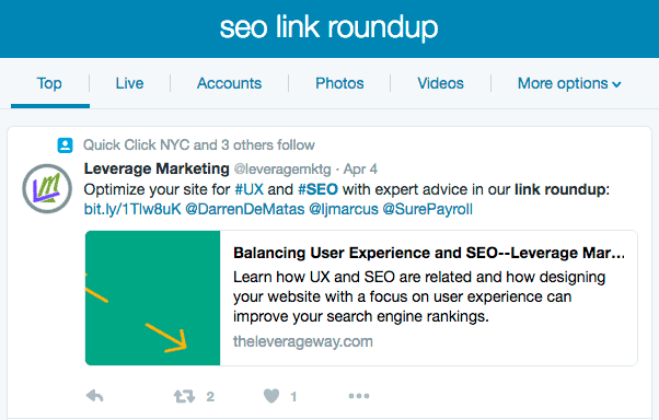 link roundup twitter