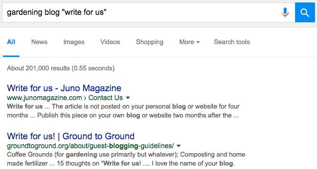 guest blog search operators