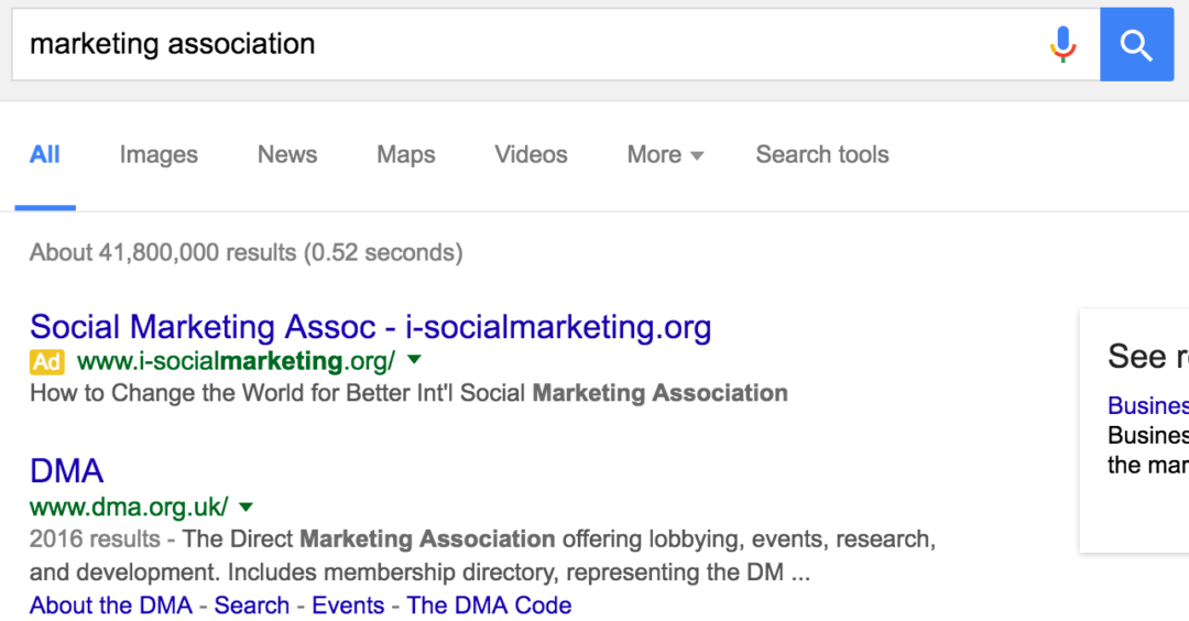 professional organisations search operator