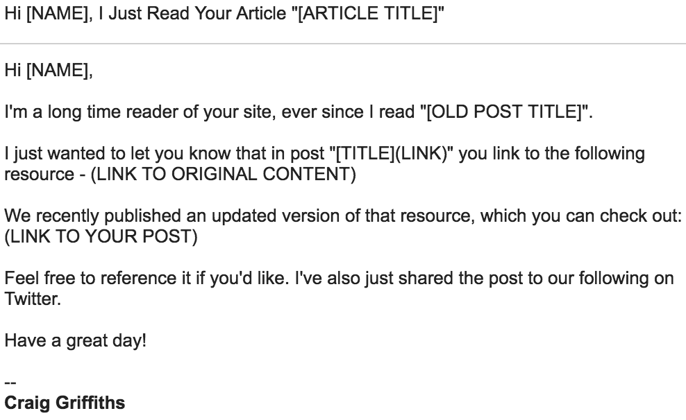 skyscraper technique email outreach