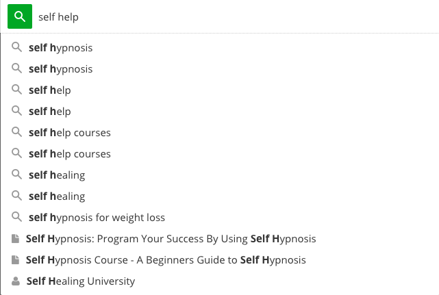 udemy search bar