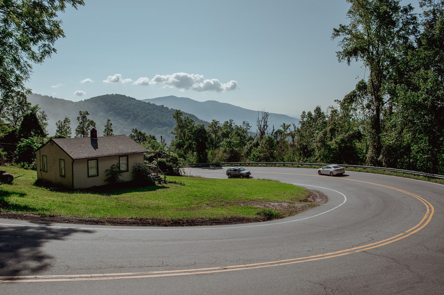 Some expectant mothers in Western North Carolina will face drives of an hour or longer along winding roads, like this one between Spruce Pine and Marion, to reach the nearest hospital offering childbirth services. Mike Belleme / HuffPost