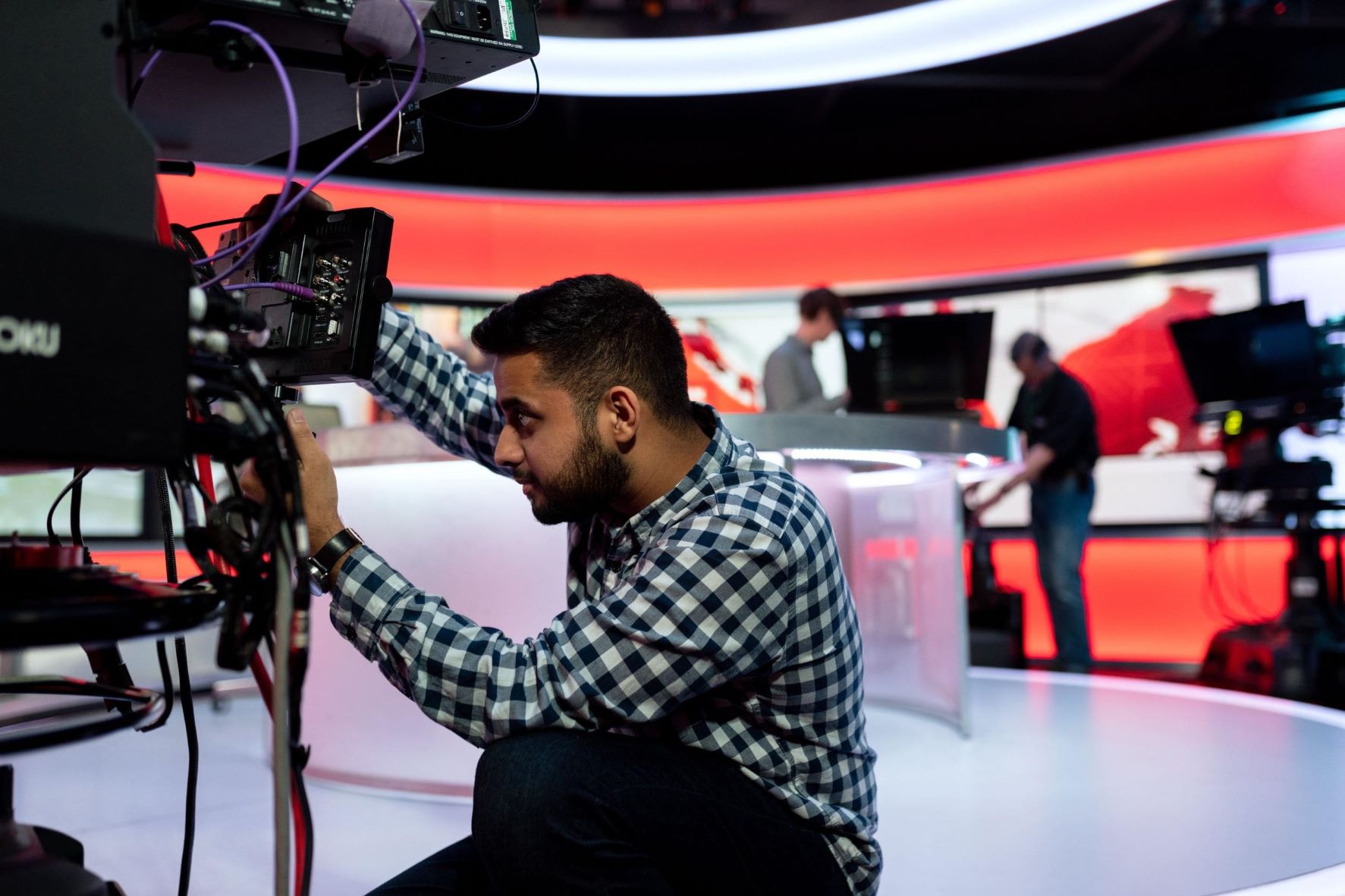Technisches Setup vor Ort für eine Livestream-Übertragung